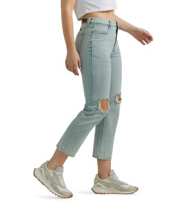 Women's ripped straight-leg...