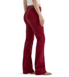 Women's red thick-leg...